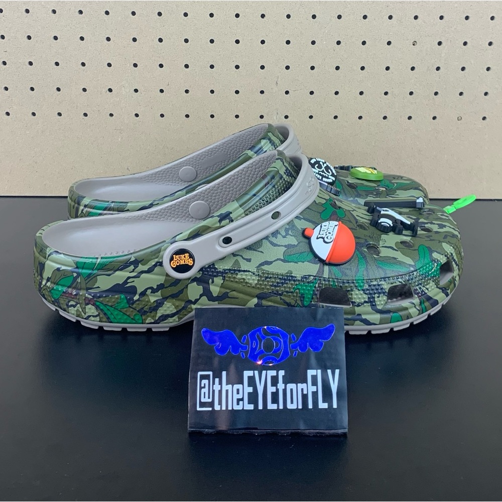 NEW CROCS x Luke Combs Classic Clog Mossy Oak LIMITED EDITION